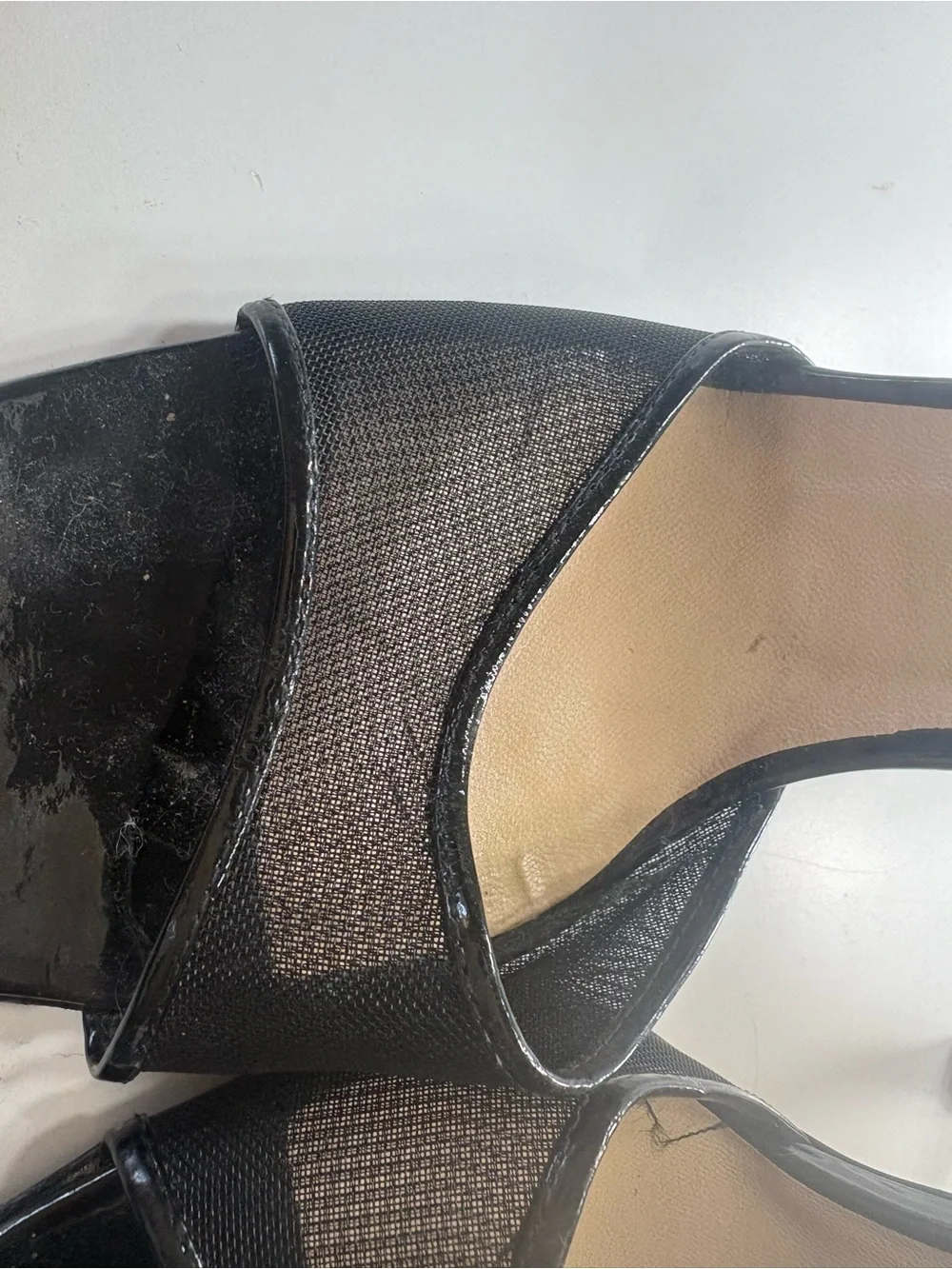 Michael Kors Black Mesh Slide Heels